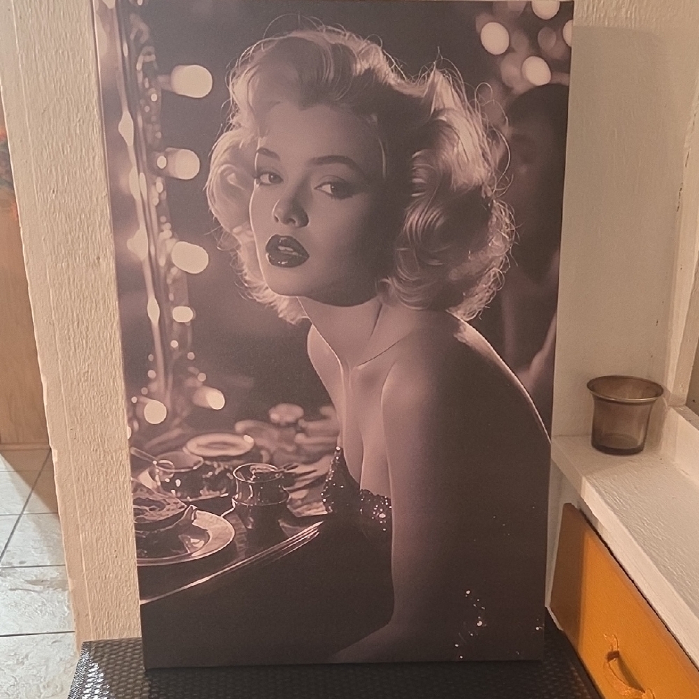 Vintage Glamour Black and White Art Print